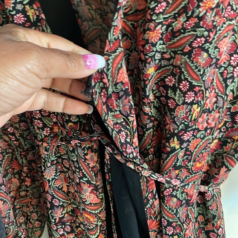 Flaw // Urban Outfitters Bleecker Sheer Sleeve Wrap Dress - Picture 11 of 11